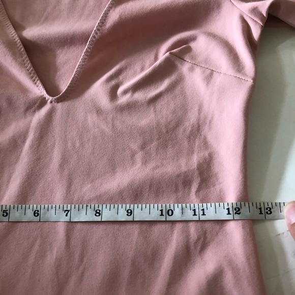 Free People Intimately Va Va Voop Deep V-Neck Puff Long Sleeves Bodysuit Sz XS - Picture 11 of 14